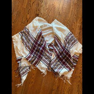 Francesca's Plaid Poncho